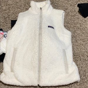 White patagonia vest